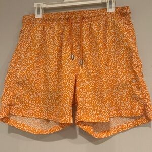 Bluemint Orange Patterned Men's Shorts‎